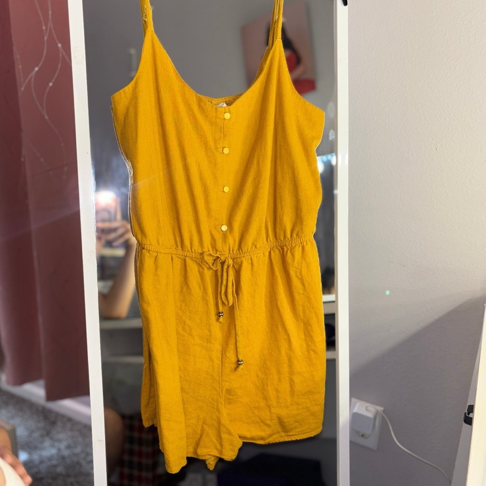 BeBop Mustard Yellow Jumpsuit